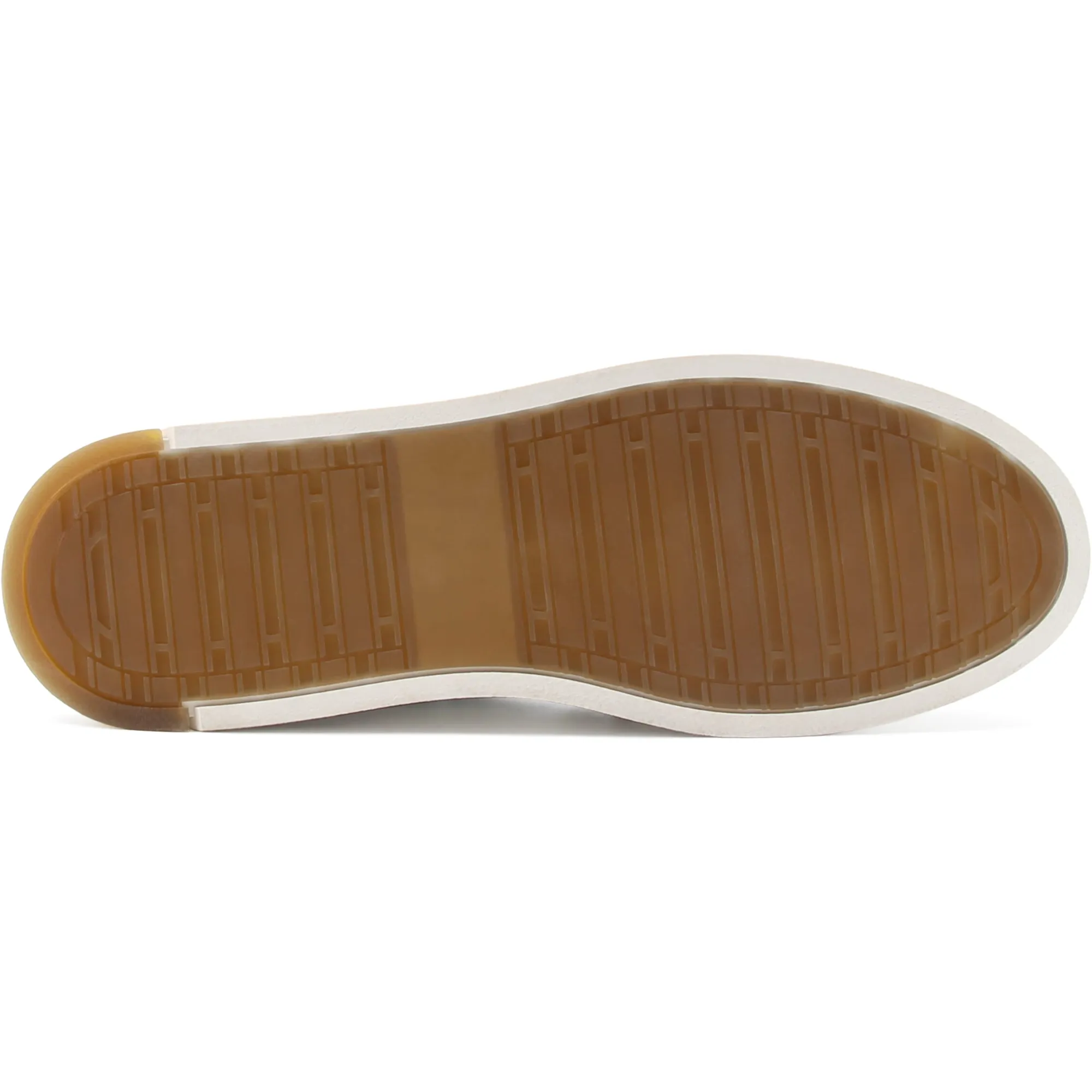 Best Sale Baskets Léo cuir blanc camel Homme Baskets