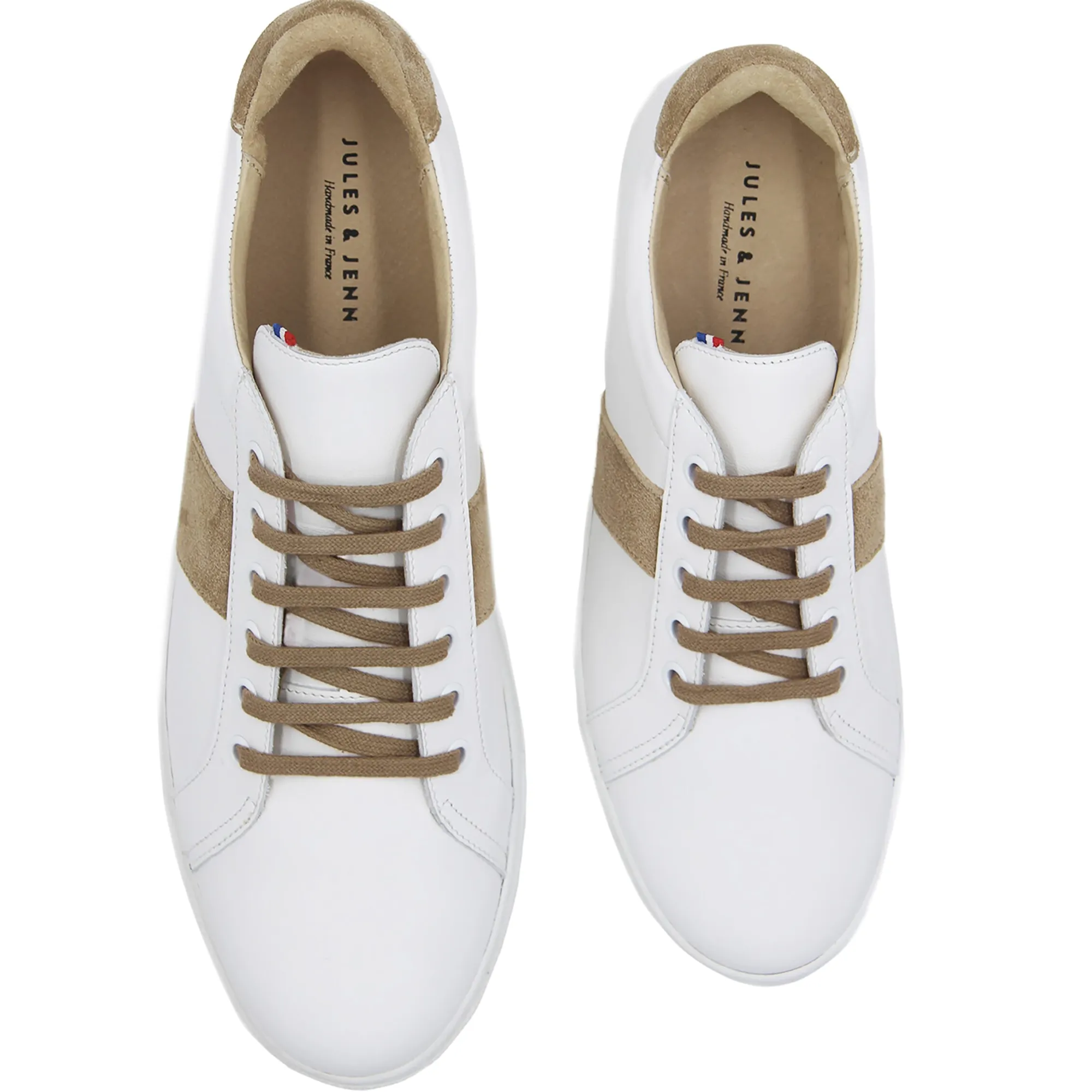 Best Sale Baskets Made in France cuir beige Femme Baskets|Baskets