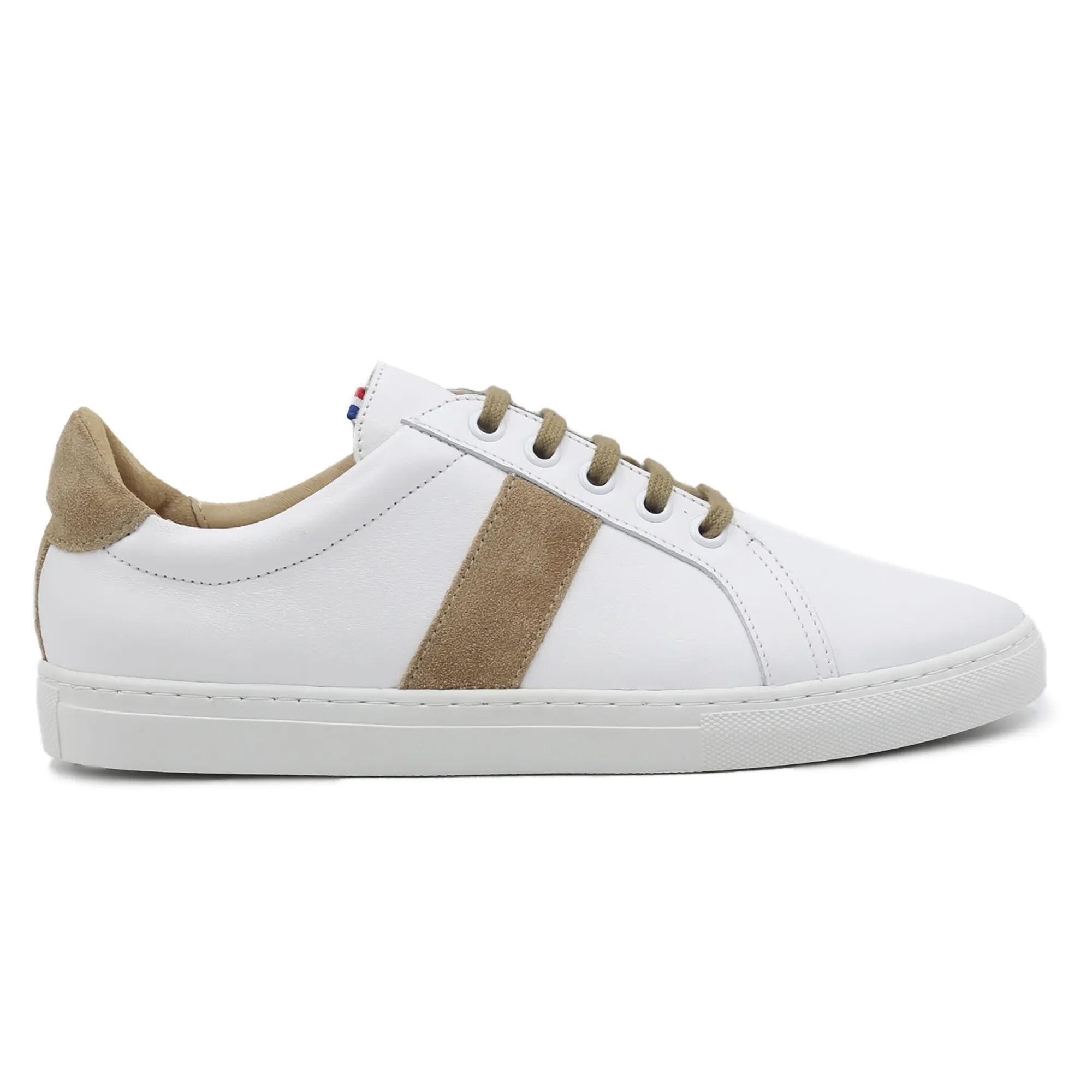 Best Sale Baskets Made in France cuir beige Femme Baskets|Baskets