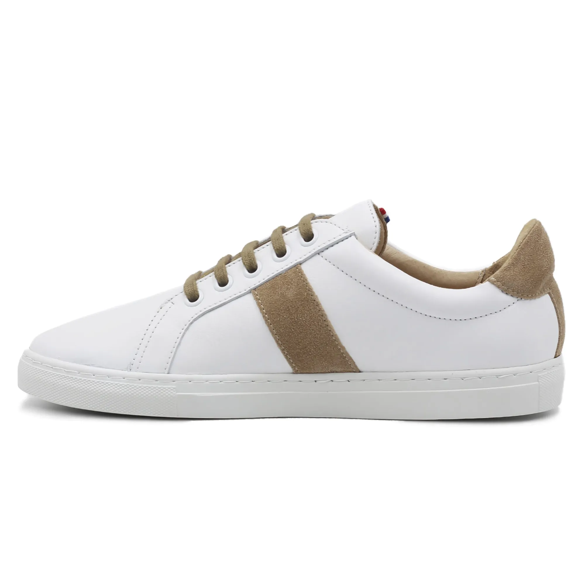 Best Sale Baskets Made in France cuir beige Femme Baskets|Baskets