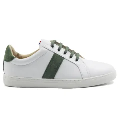 Cheap Baskets Made in France cuir kaki Femme Baskets|Baskets