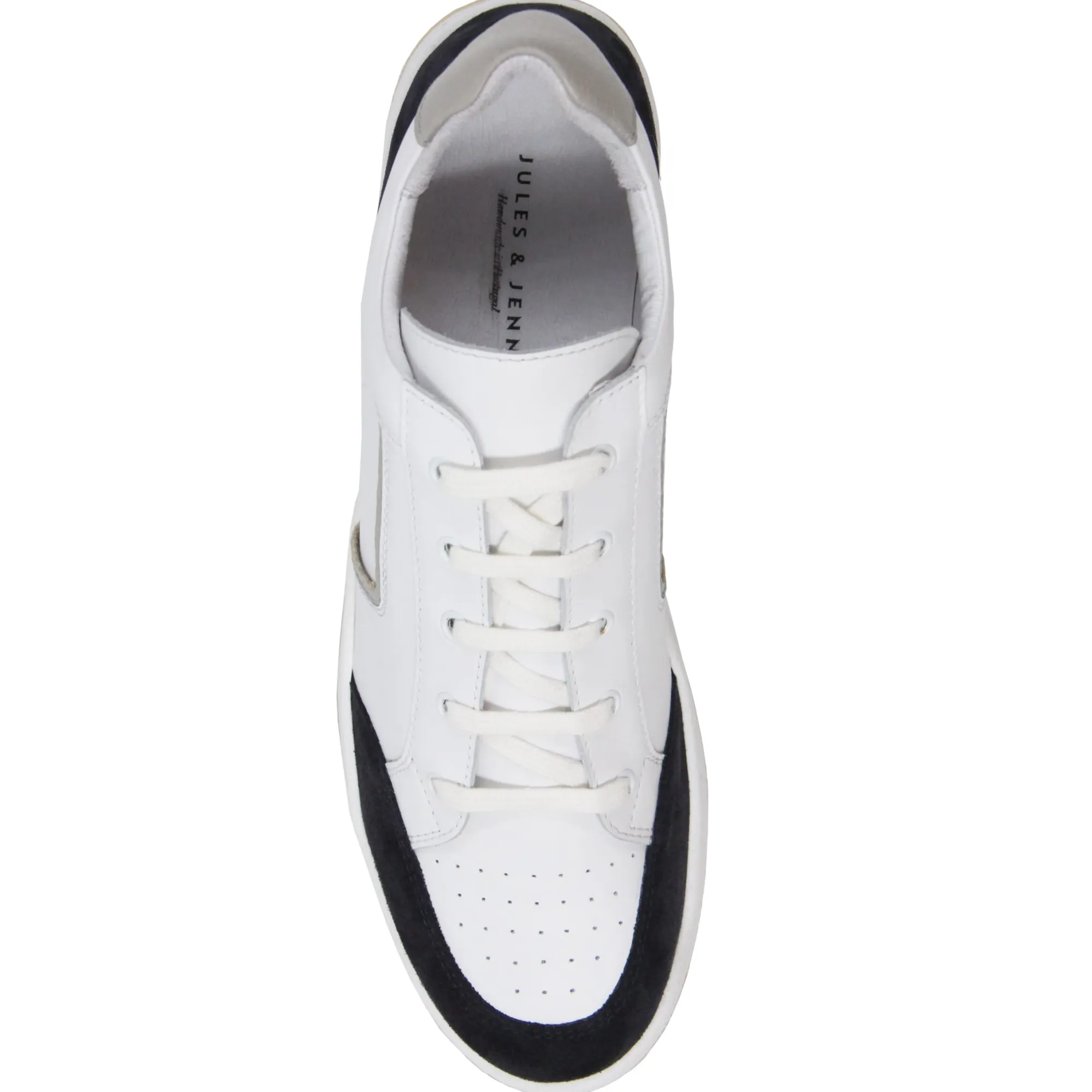 Discount Baskets rétro homme cuir blanc bleu Homme Baskets