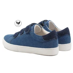 Best Sale Baskets scratch toile de jean bleu Femme Baskets