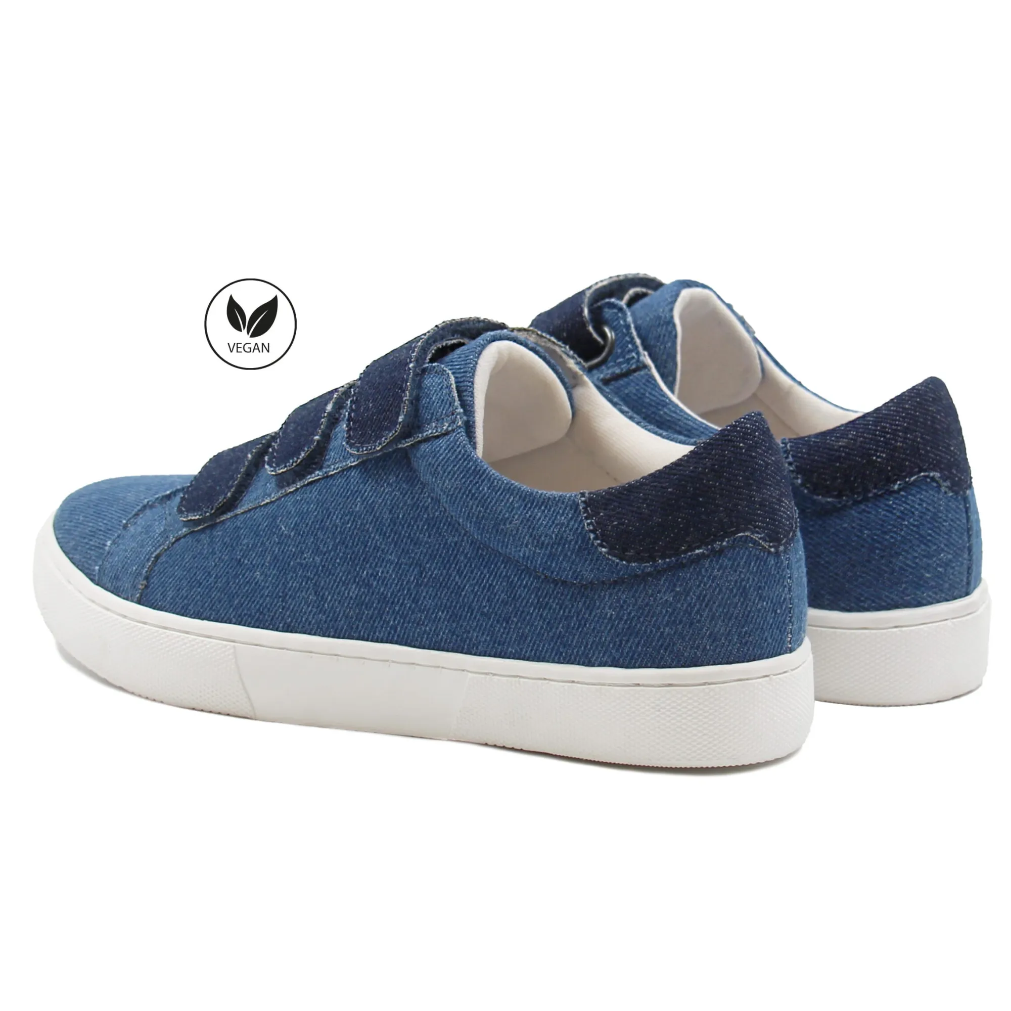 Best Sale Baskets scratch toile de jean bleu Femme Baskets