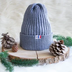 Clearance Bonnet coton recyclé bleu clair Femme Bonnets|Bonnets
