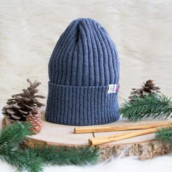 Best Sale Bonnet coton recyclé bleu denim Femme Dressing Recyclé|Bonnets