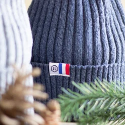 Best Sale Bonnet coton recyclé bleu denim Femme Dressing Recyclé|Bonnets