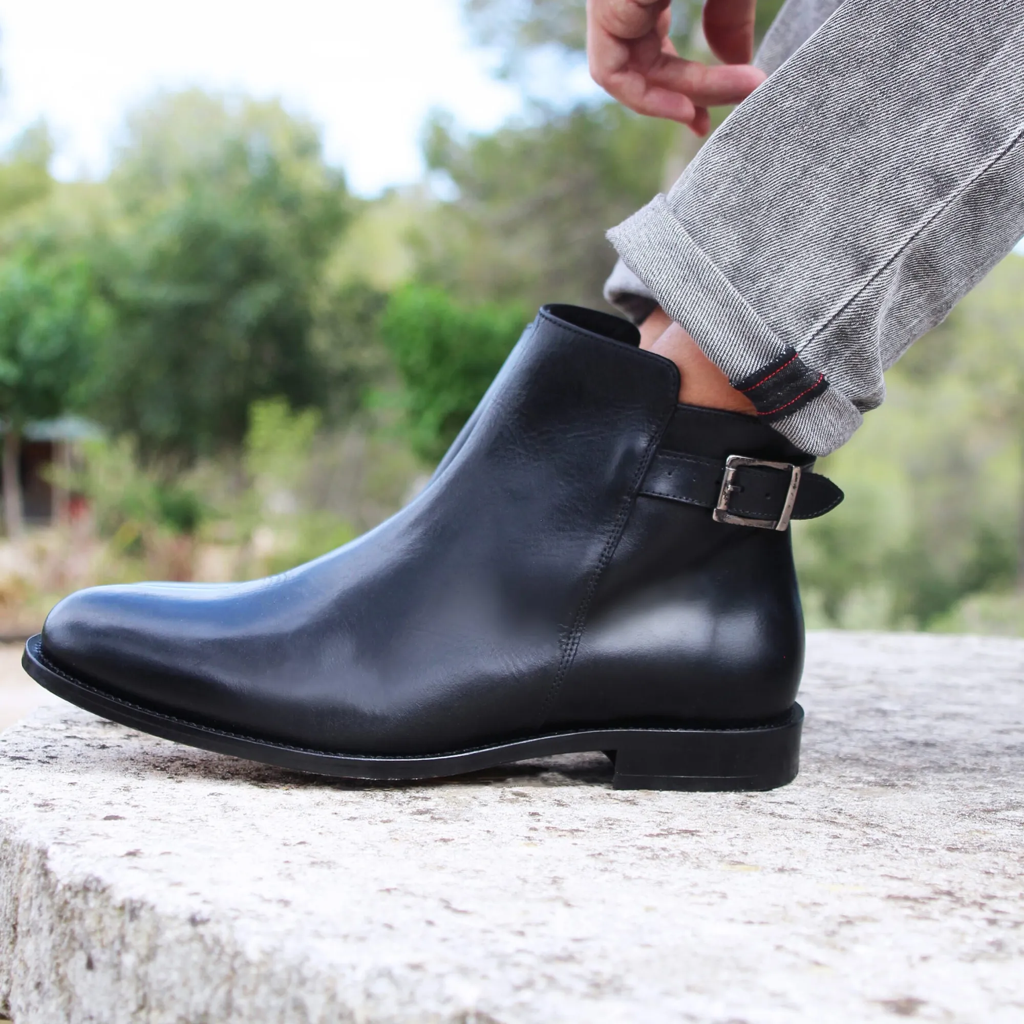 Best Sale Boots à boucle cuir Homme Boots