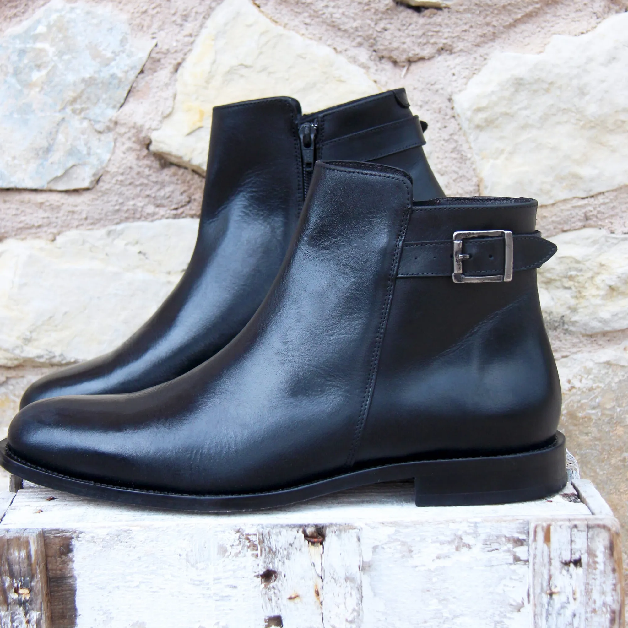 Best Sale Boots à boucle cuir Homme Boots
