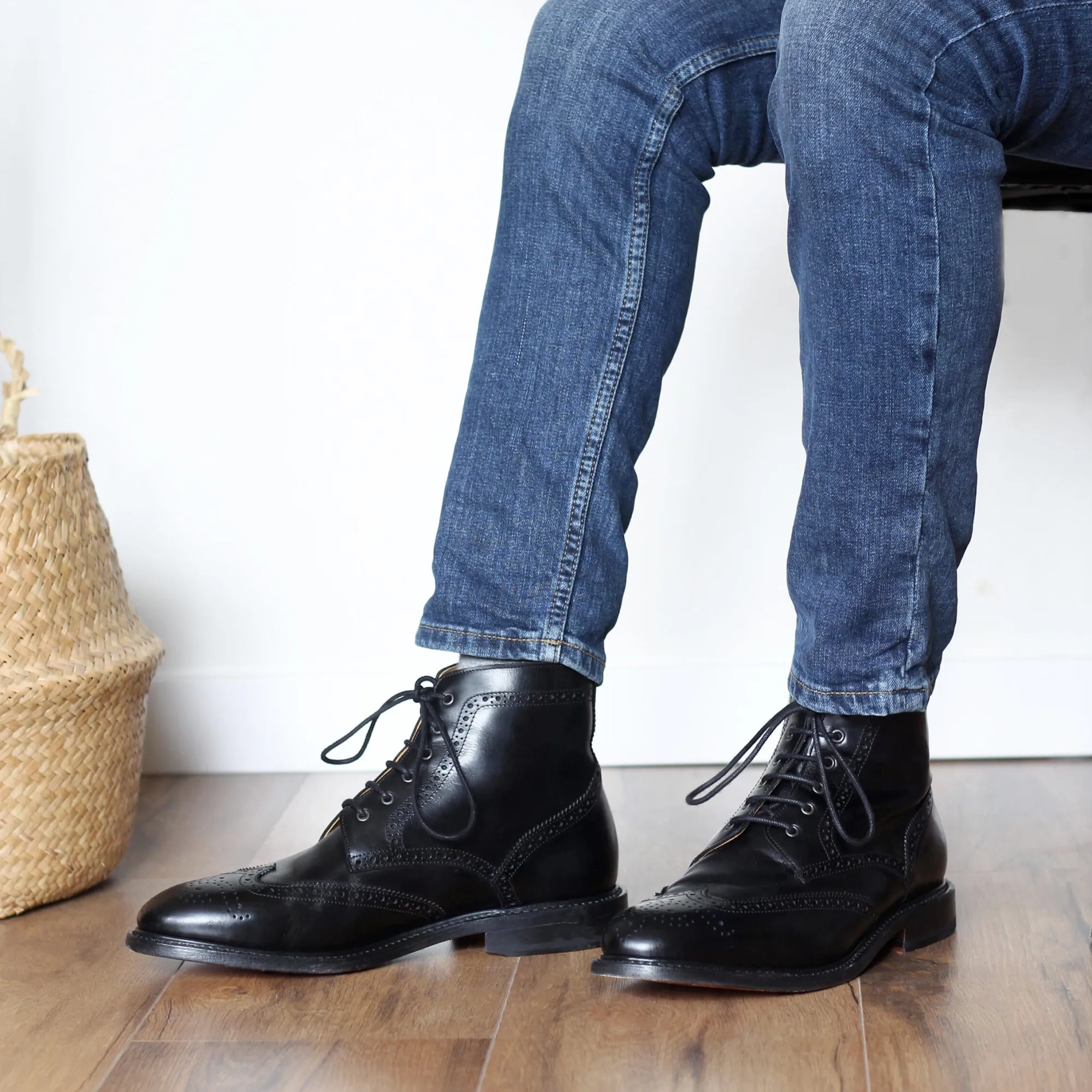 Flash Sale Boots cousu Goodyear cuir Homme Fins De Série Solidaires