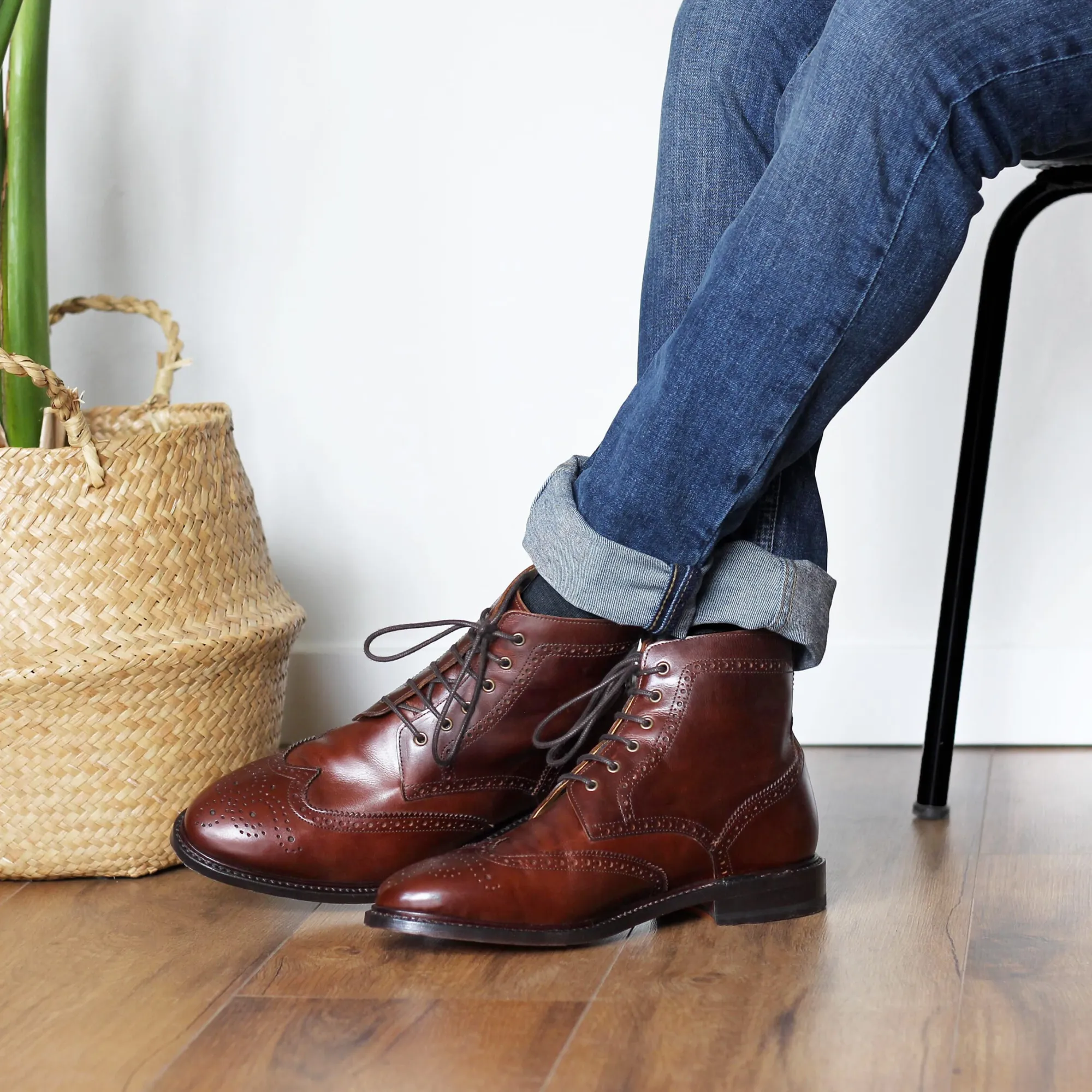Best Boots Goodyear cuir Homme Boots