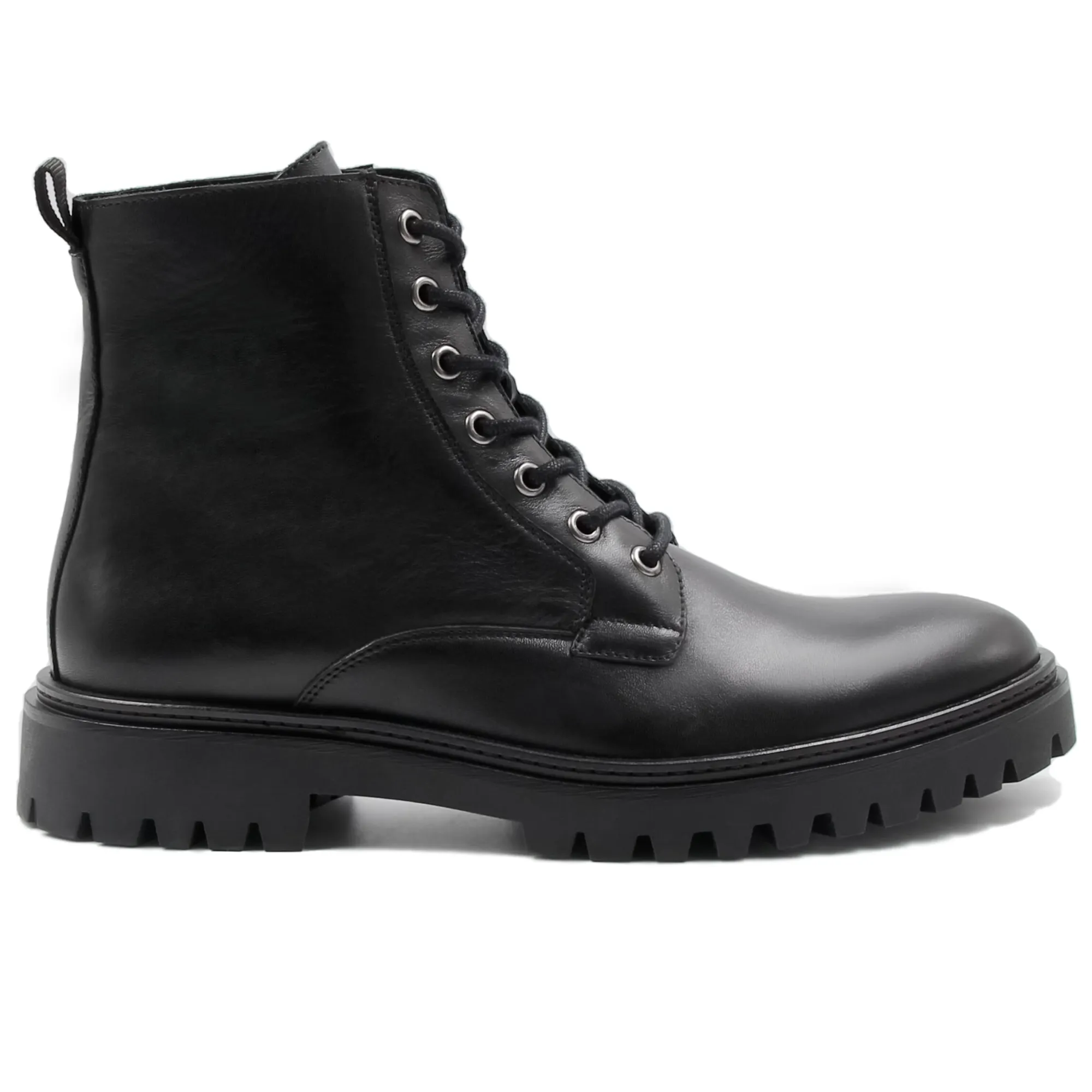 Hot Boots à lacet crantées cuir Homme Boots