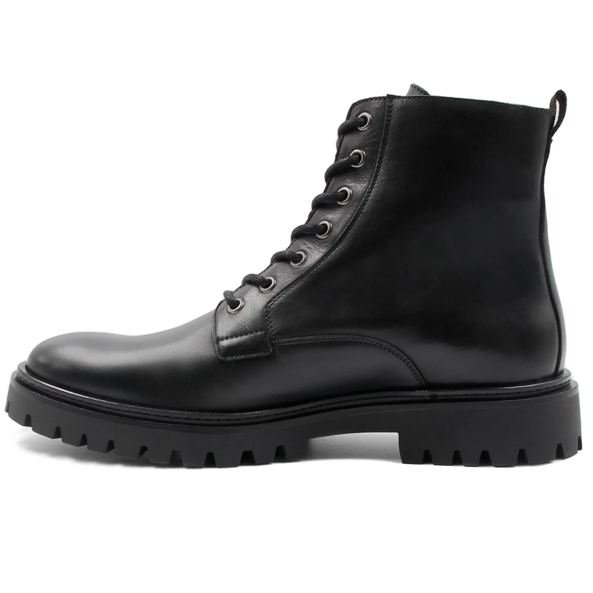 Hot Boots à lacet crantées cuir Homme Boots