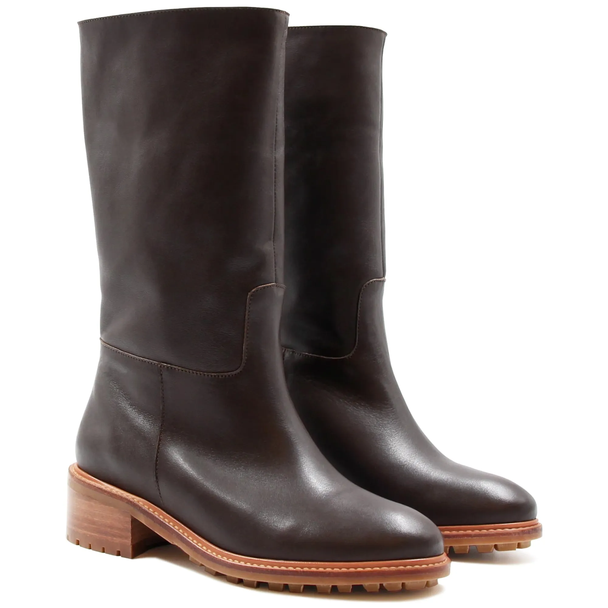 Best Bottes fourrées cuir Femme Bottines & Bottes