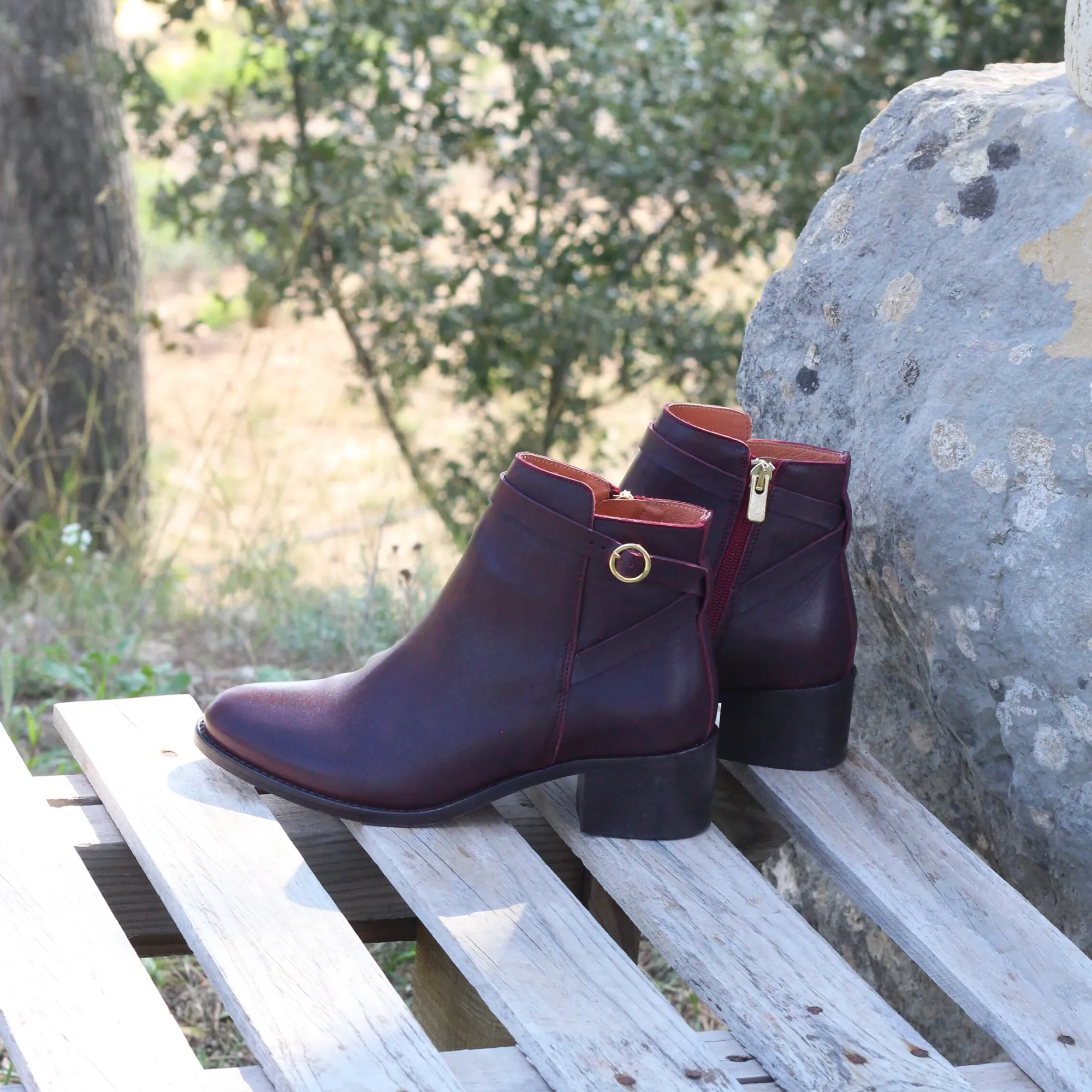 Fashion Bottines cavalières cuir Femme Bottines & Bottes