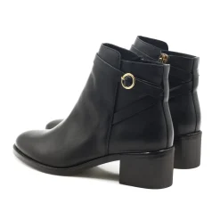 Cheap Bottines cavalières cuir Femme Bottines & Bottes