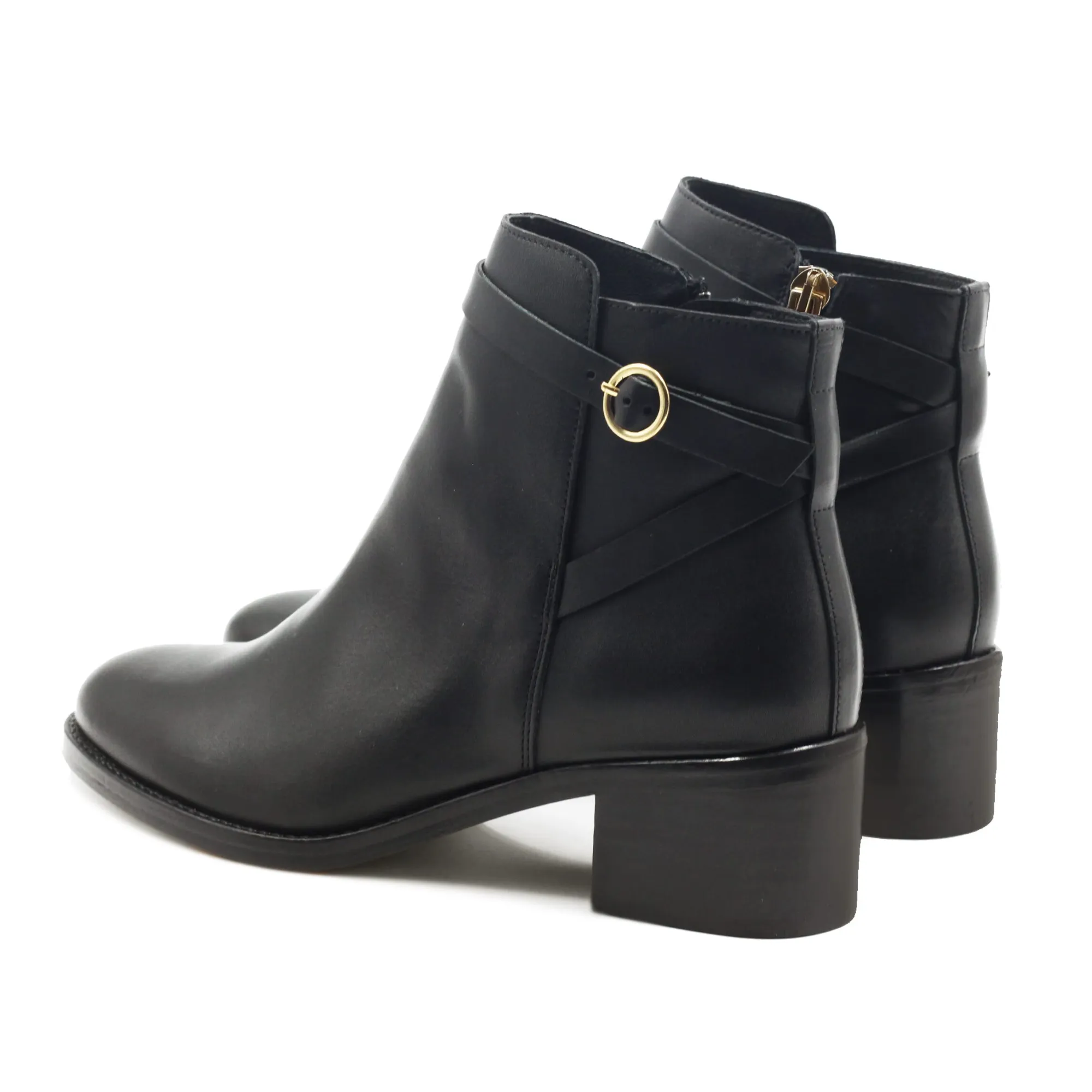 Cheap Bottines cavalières cuir Femme Bottines & Bottes