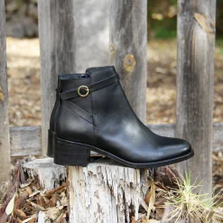 Cheap Bottines cavalières cuir Femme Bottines & Bottes