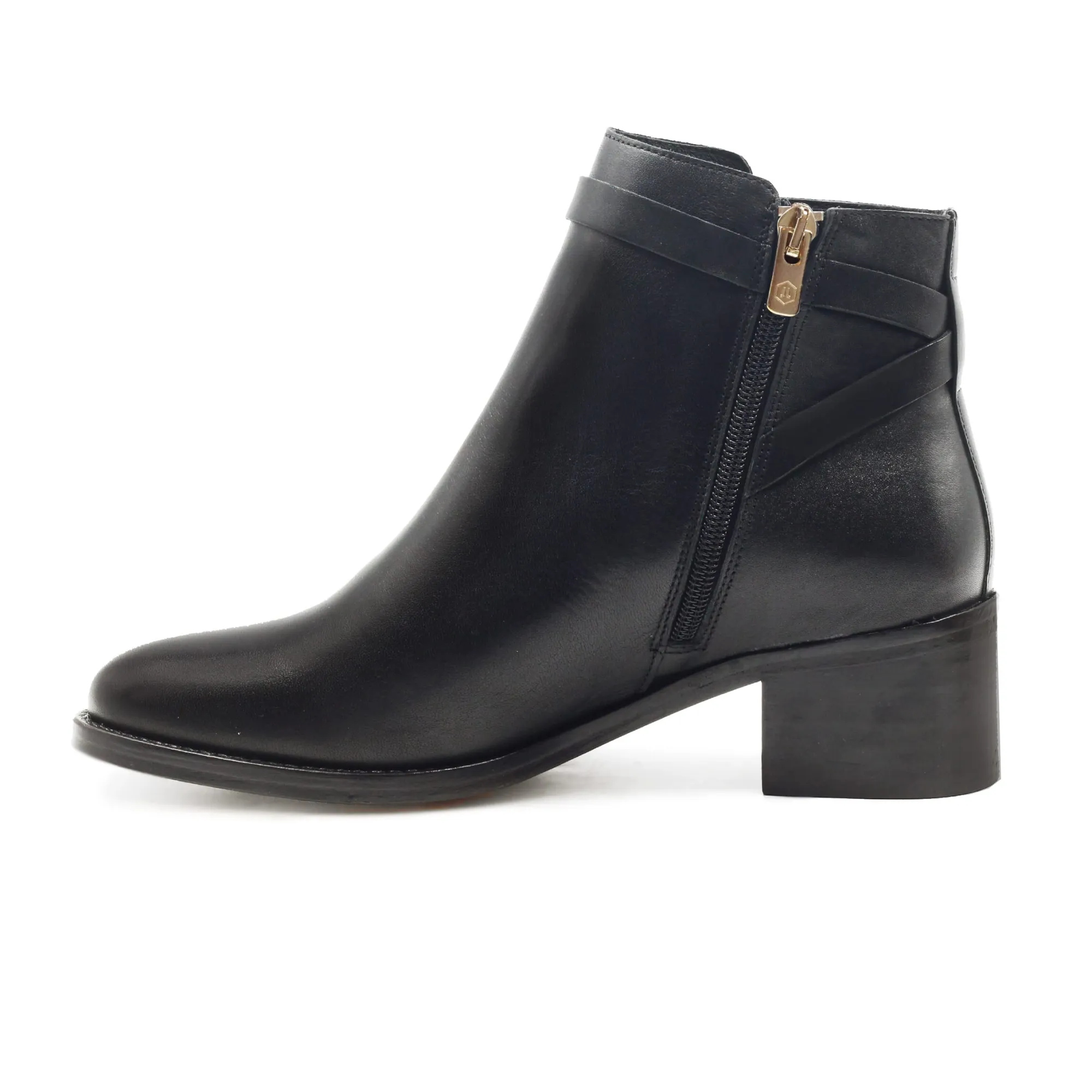 Cheap Bottines cavalières cuir Femme Bottines & Bottes