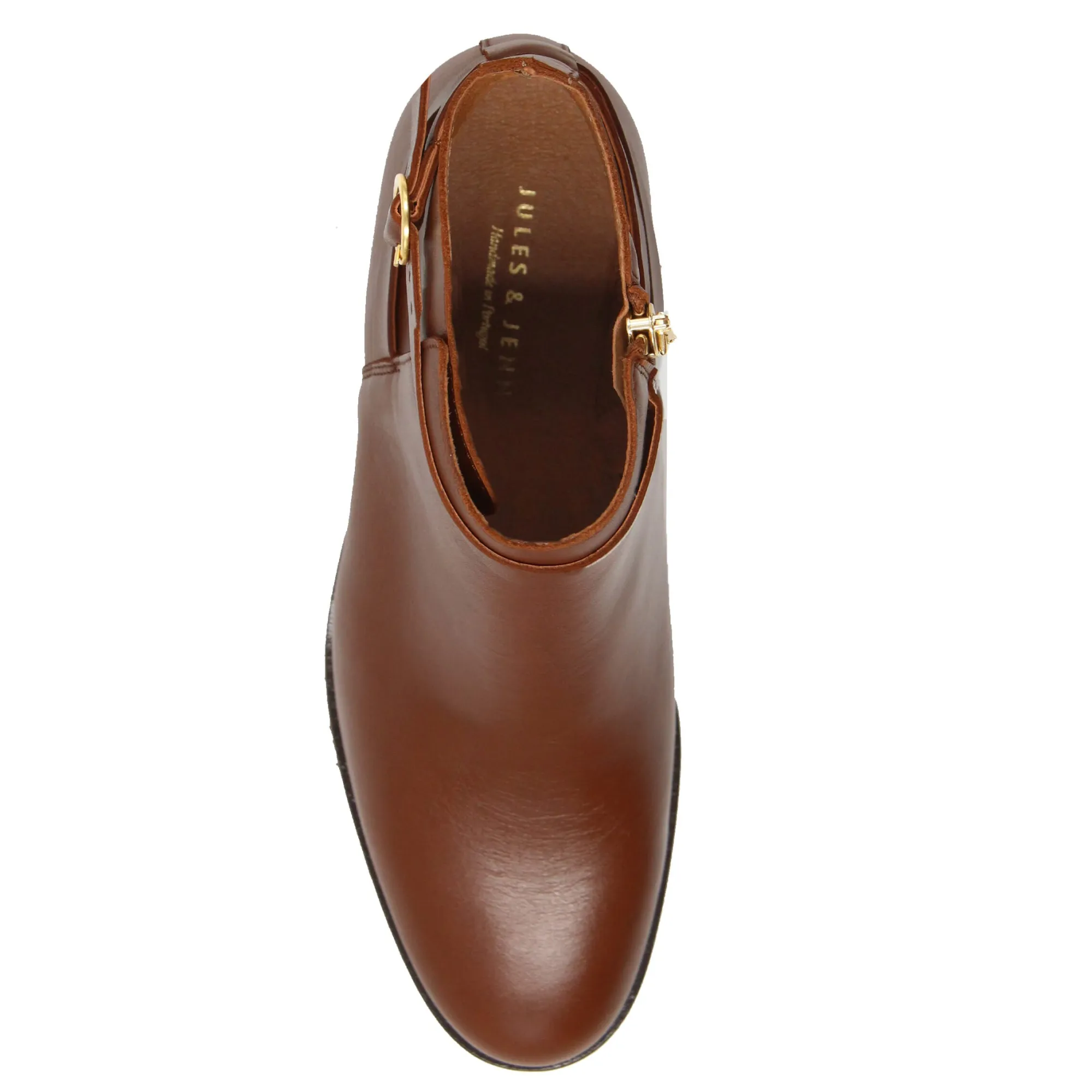Cheap Bottines cavalières plates cuir Femme Bottines & Bottes