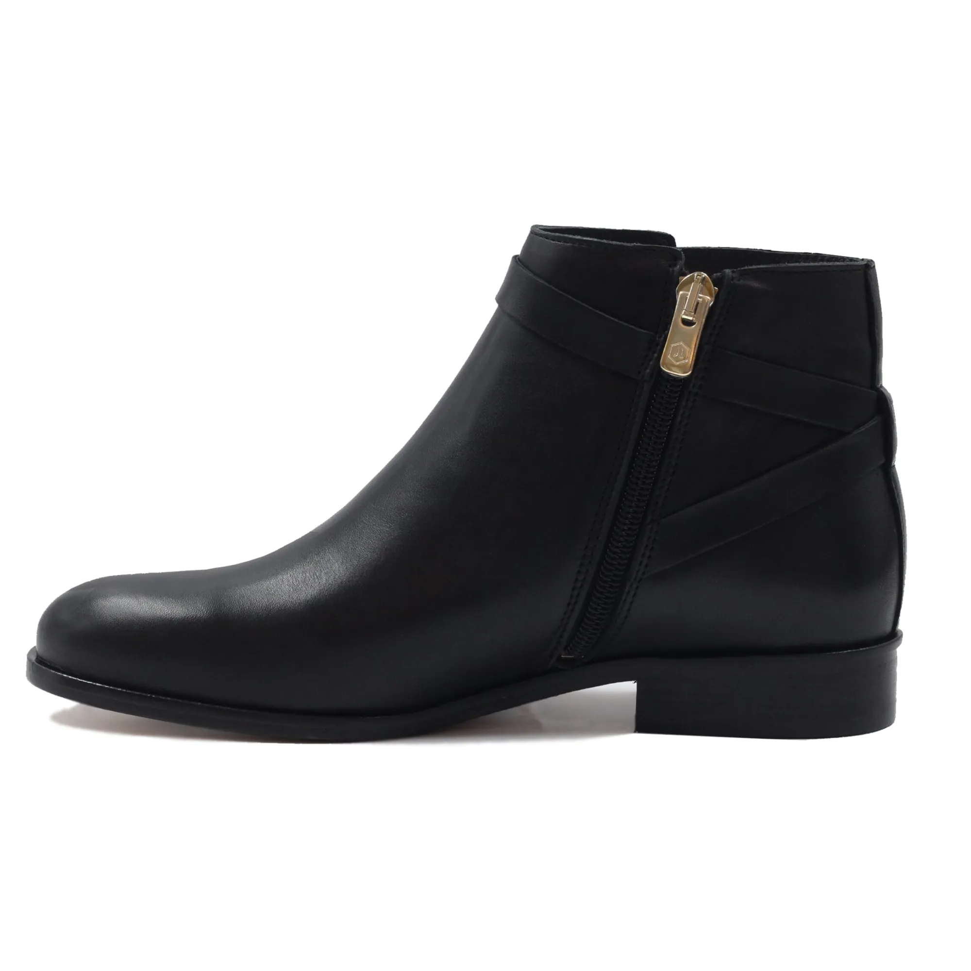 Best Sale Bottines cavalières plates cuir Femme Bottines & Bottes