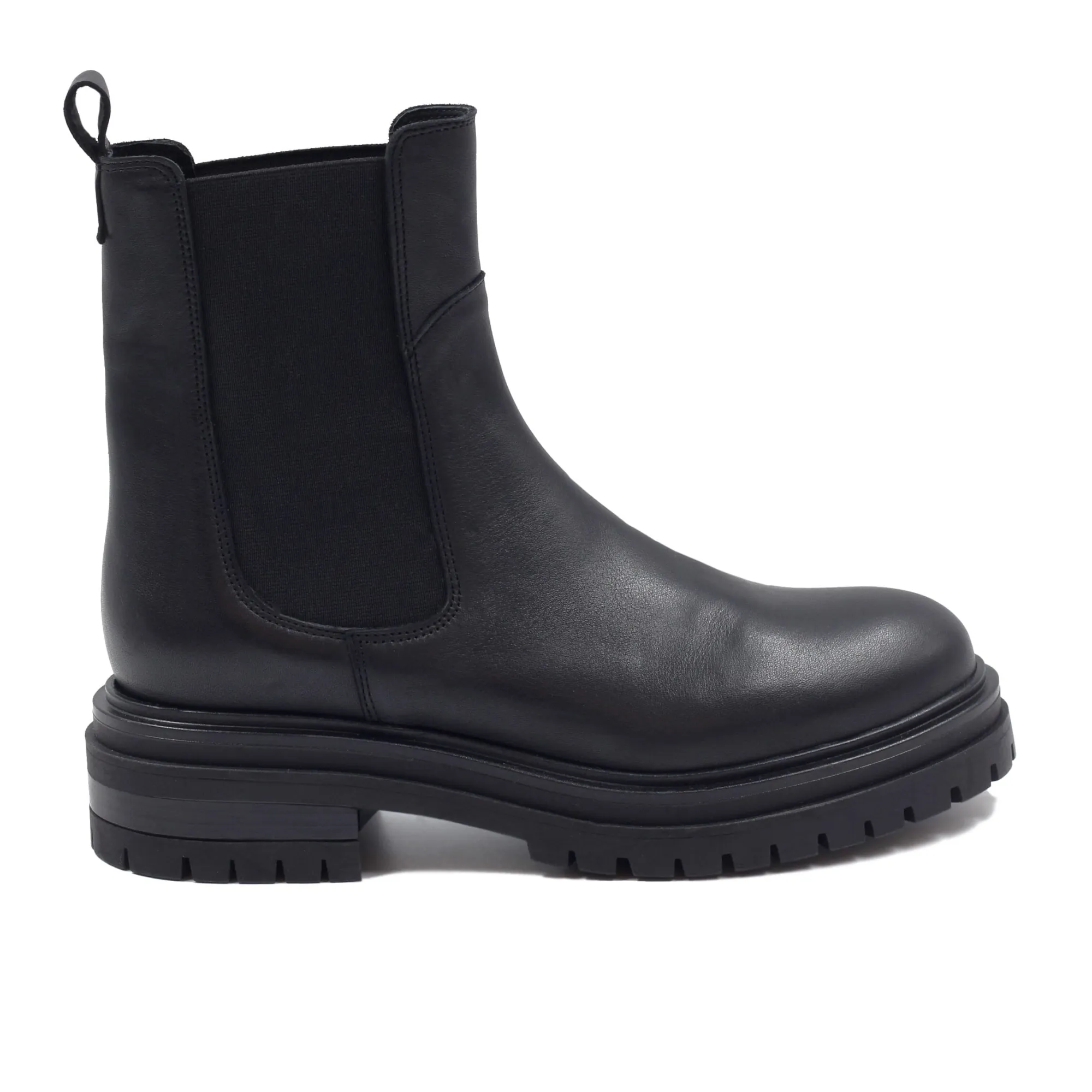 Online Bottines Chelsea crantées cuir Femme Bottines & Bottes