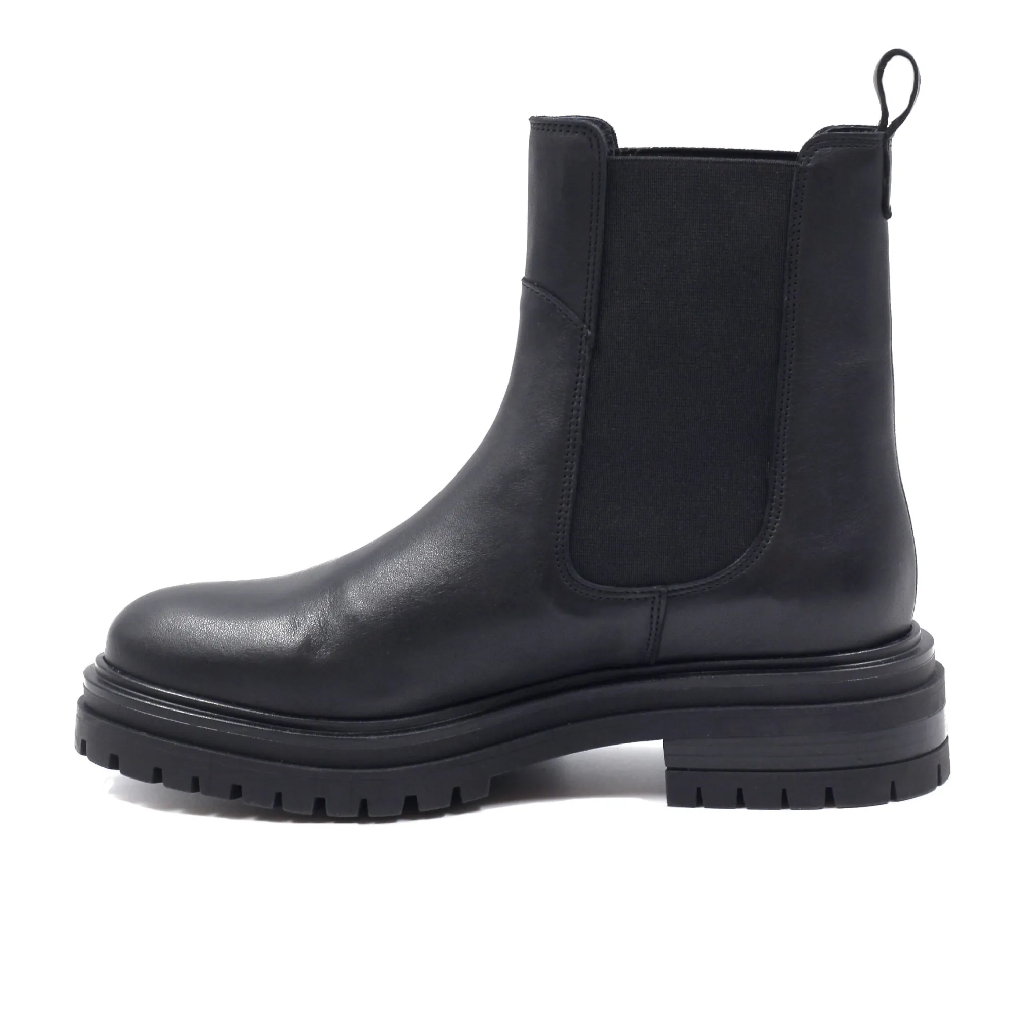 Online Bottines Chelsea crantées cuir Femme Bottines & Bottes