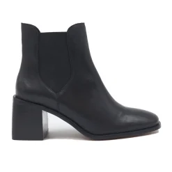 Shop Bottines Chelsea talon cuir Femme Bottines & Bottes