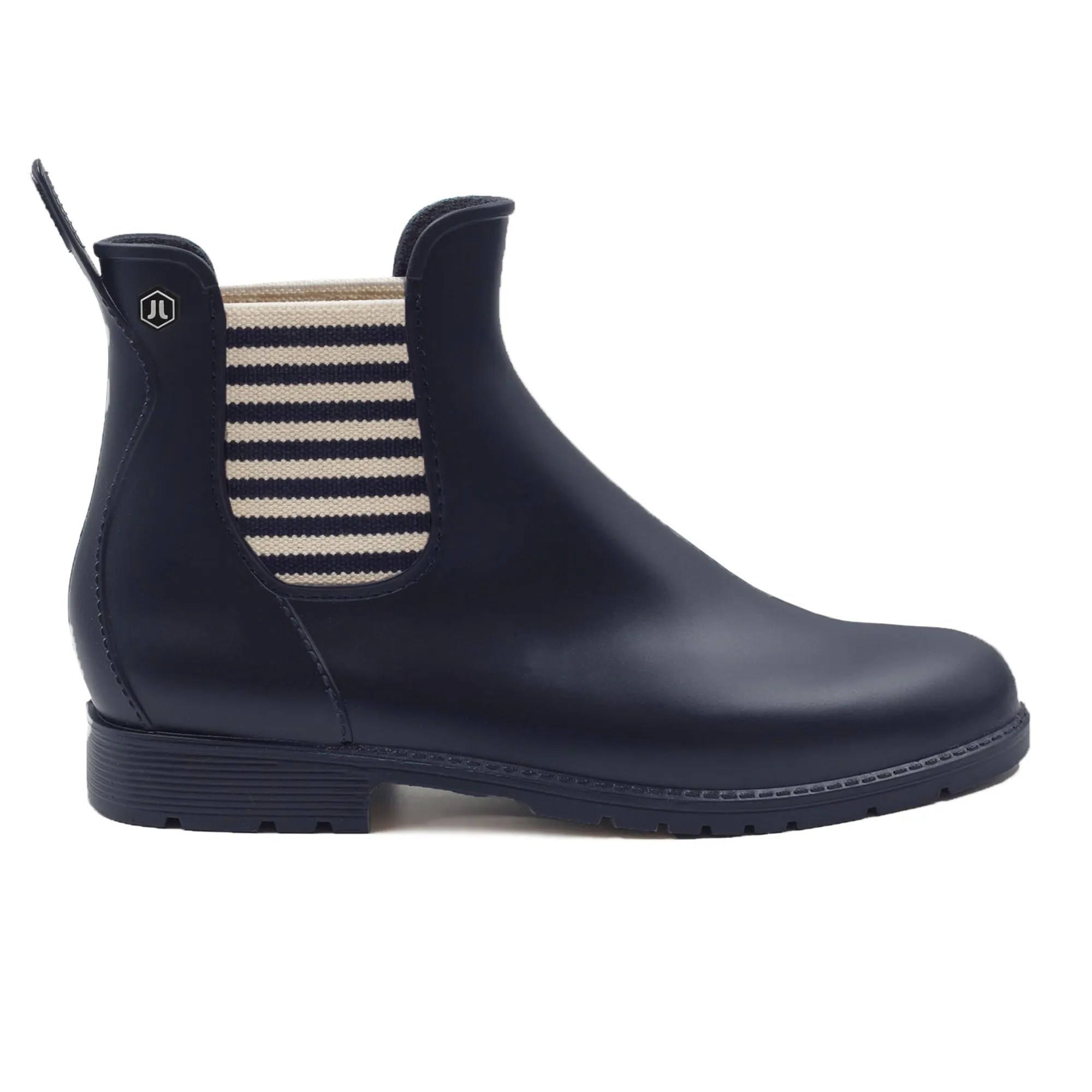Store Bottines de pluie bleu blanc Femme Bottines & Bottes