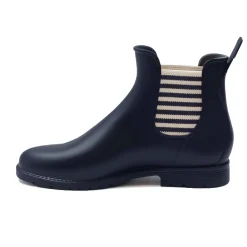 Store Bottines de pluie bleu blanc Femme Bottines & Bottes