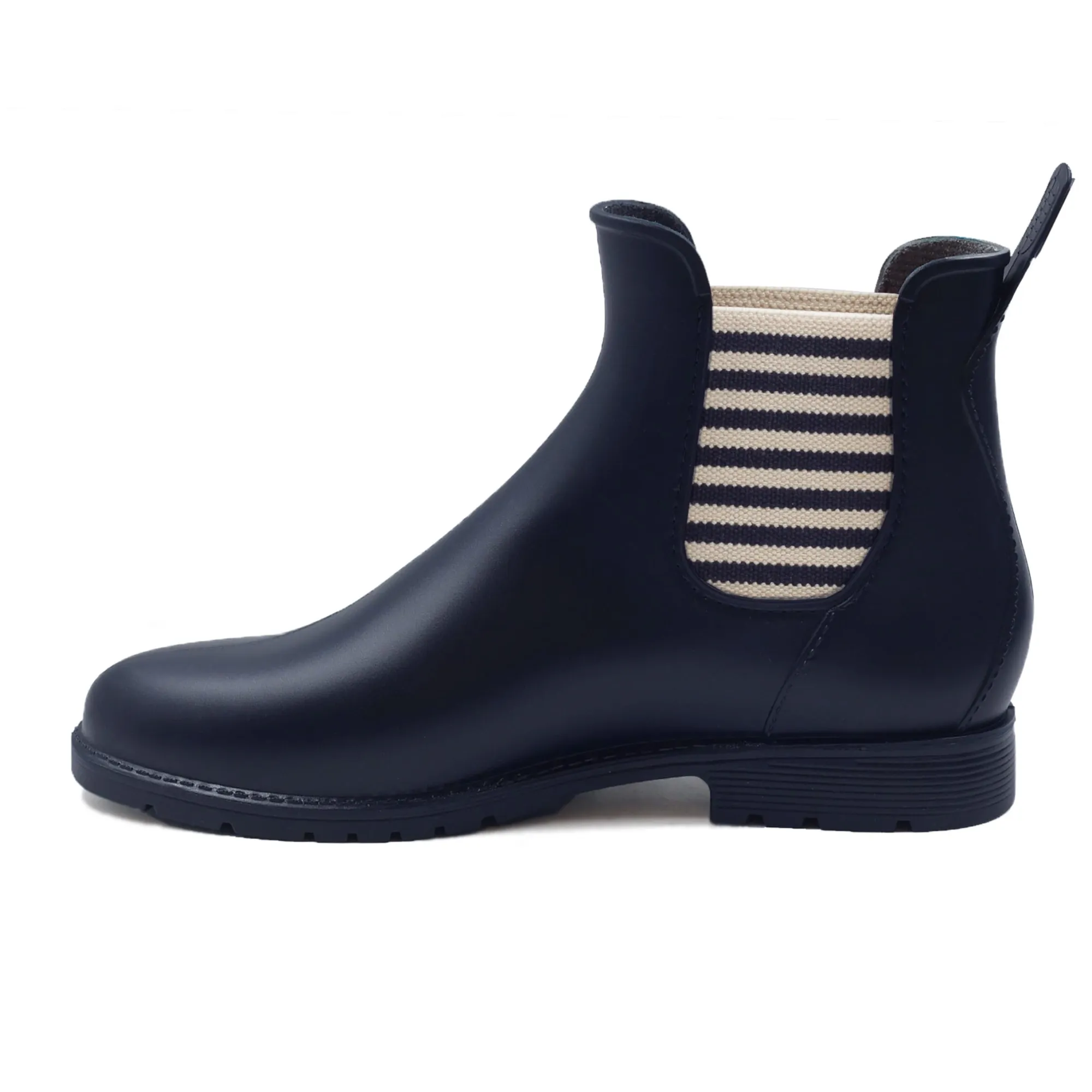 Store Bottines de pluie bleu blanc Femme Bottines & Bottes