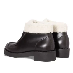 Best Sale Bottines fourrées basses cuir Femme Bottines & Bottes