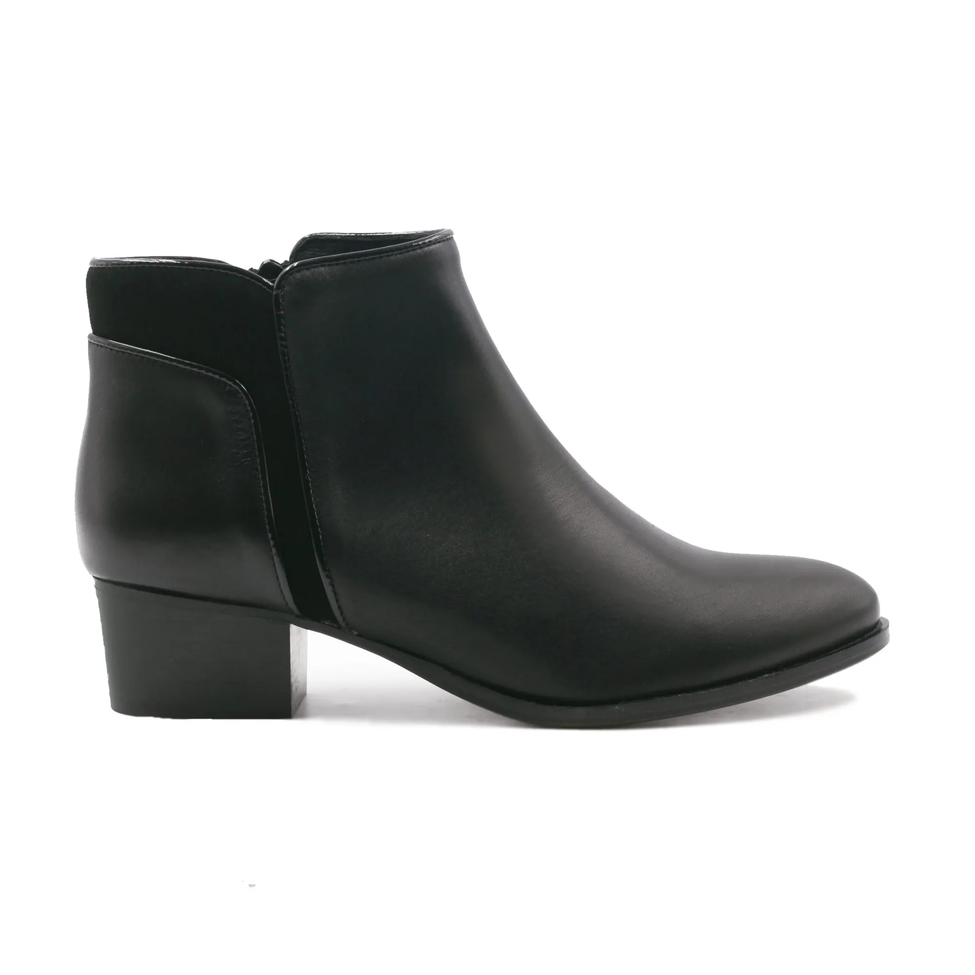 Discount Bottines moyen talon cuir Femme Bottines & Bottes