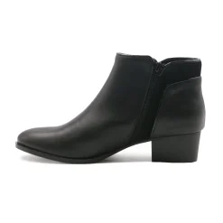 Discount Bottines moyen talon cuir Femme Bottines & Bottes
