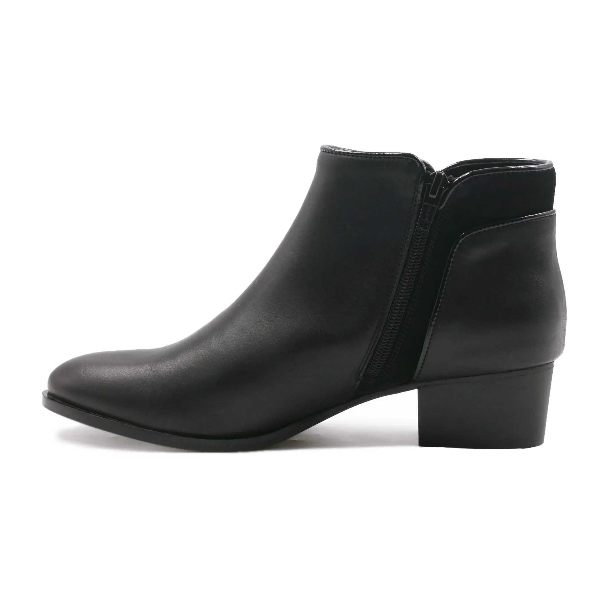 Discount Bottines moyen talon cuir Femme Bottines & Bottes