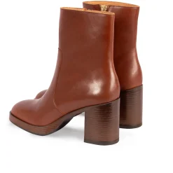 Outlet Bottines plateforme cuir Femme Bottines & Bottes