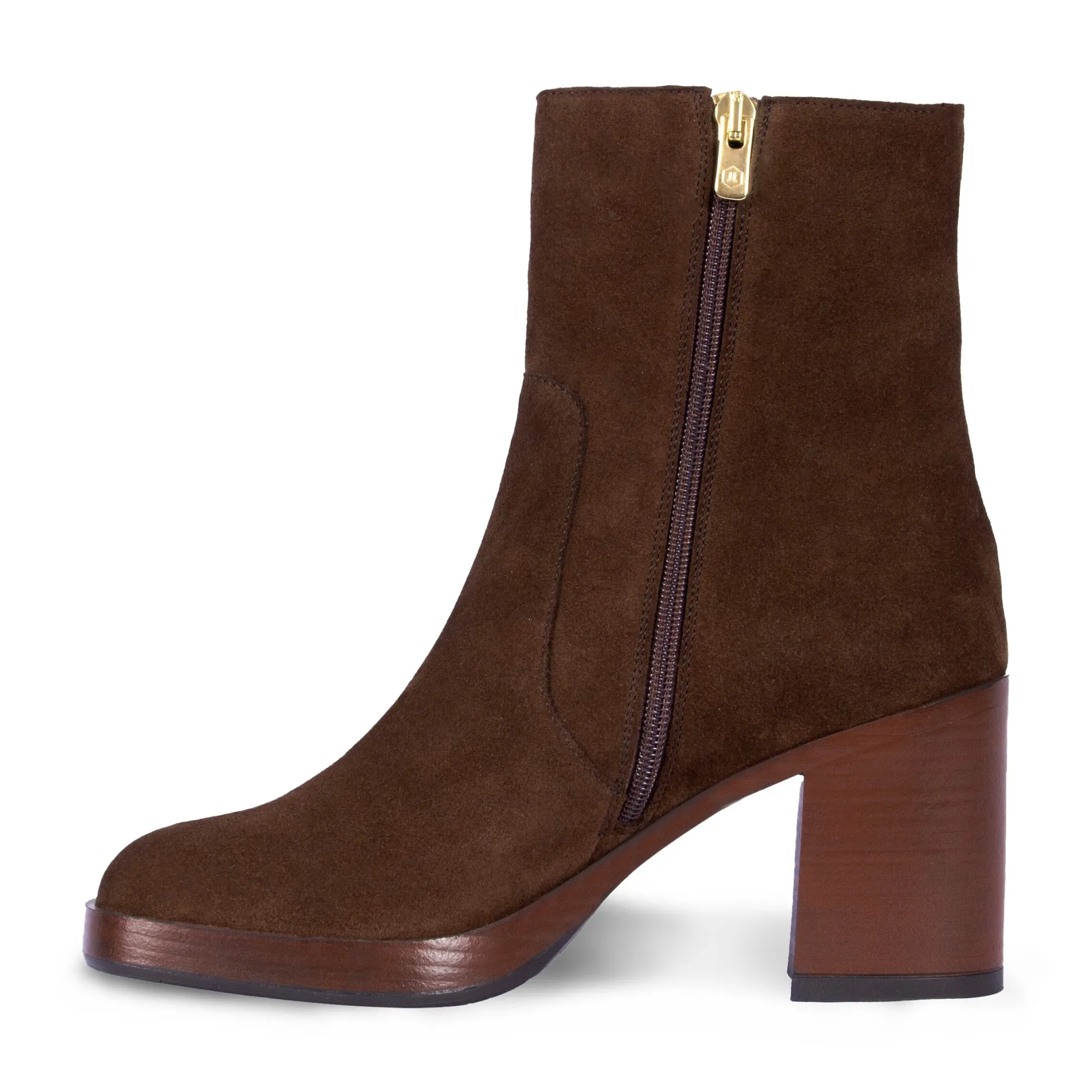 Discount Bottines plateforme cuir daim Femme Bottines & Bottes