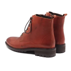 Flash Sale Bottines plates à lacet cuir Femme Bottines & Bottes