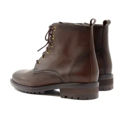Flash Sale Bottines plates à lacet cuir Femme Bottines & Bottes