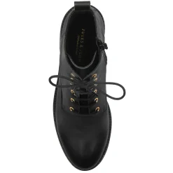 Hot Bottines plates à lacet cuir Femme Bottines & Bottes