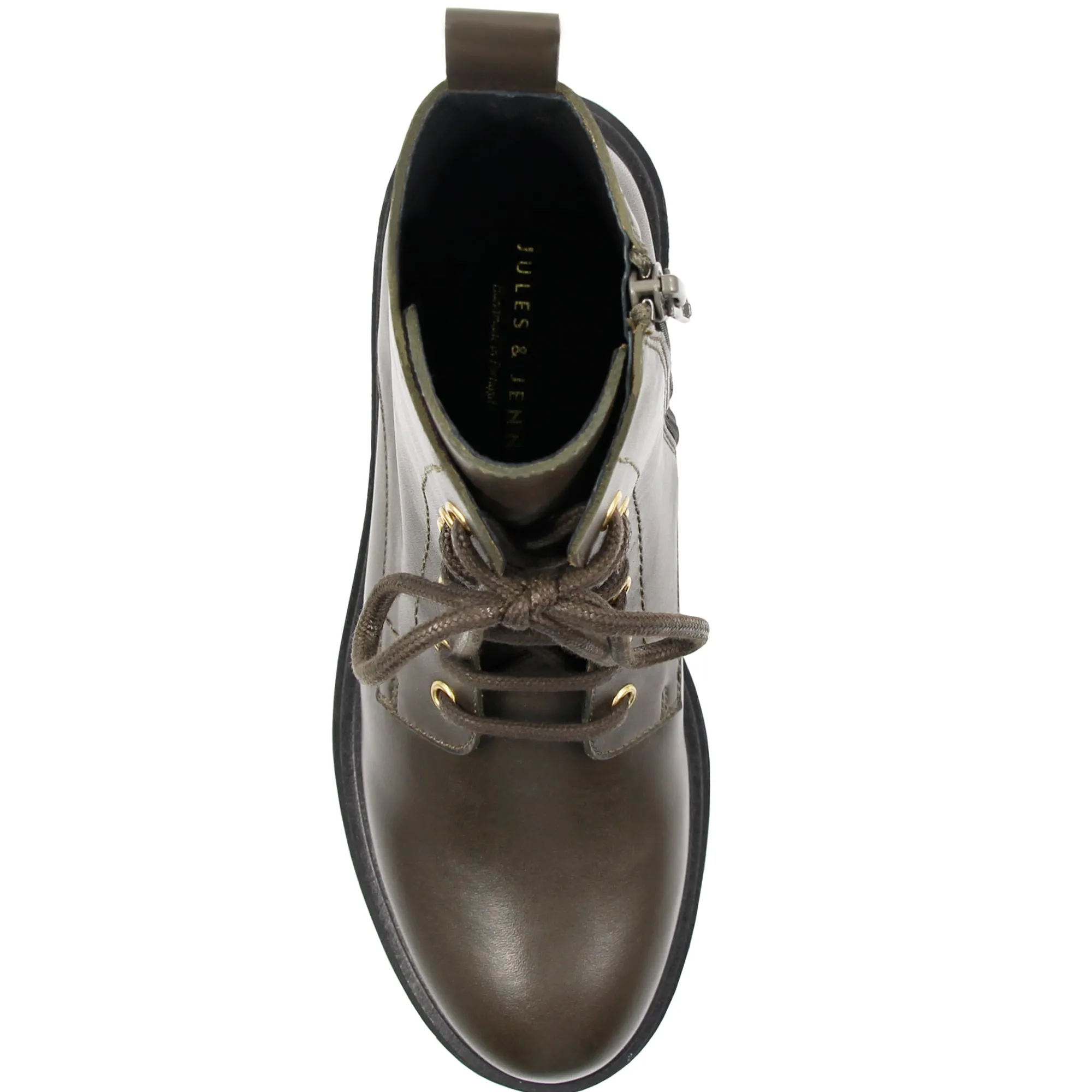 New Bottines ranger crantées cuir Femme Bottines & Bottes