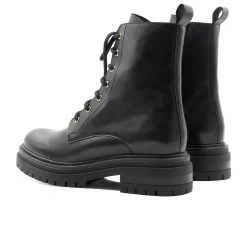 Shop Bottines ranger crantées cuir Femme Bottines & Bottes