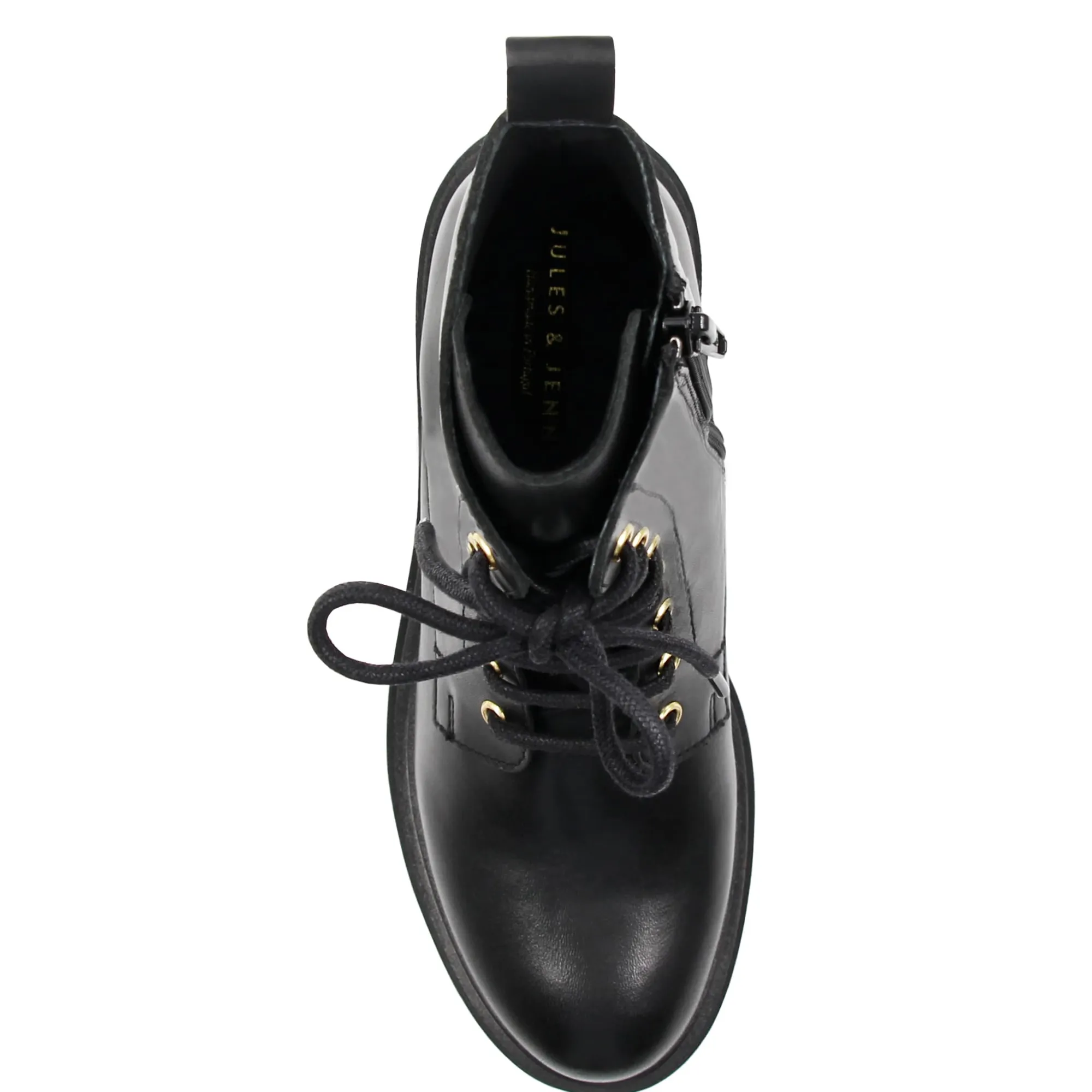 Shop Bottines ranger crantées cuir Femme Bottines & Bottes