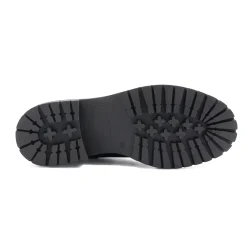 Shop Bottines ranger crantées cuir Femme Bottines & Bottes