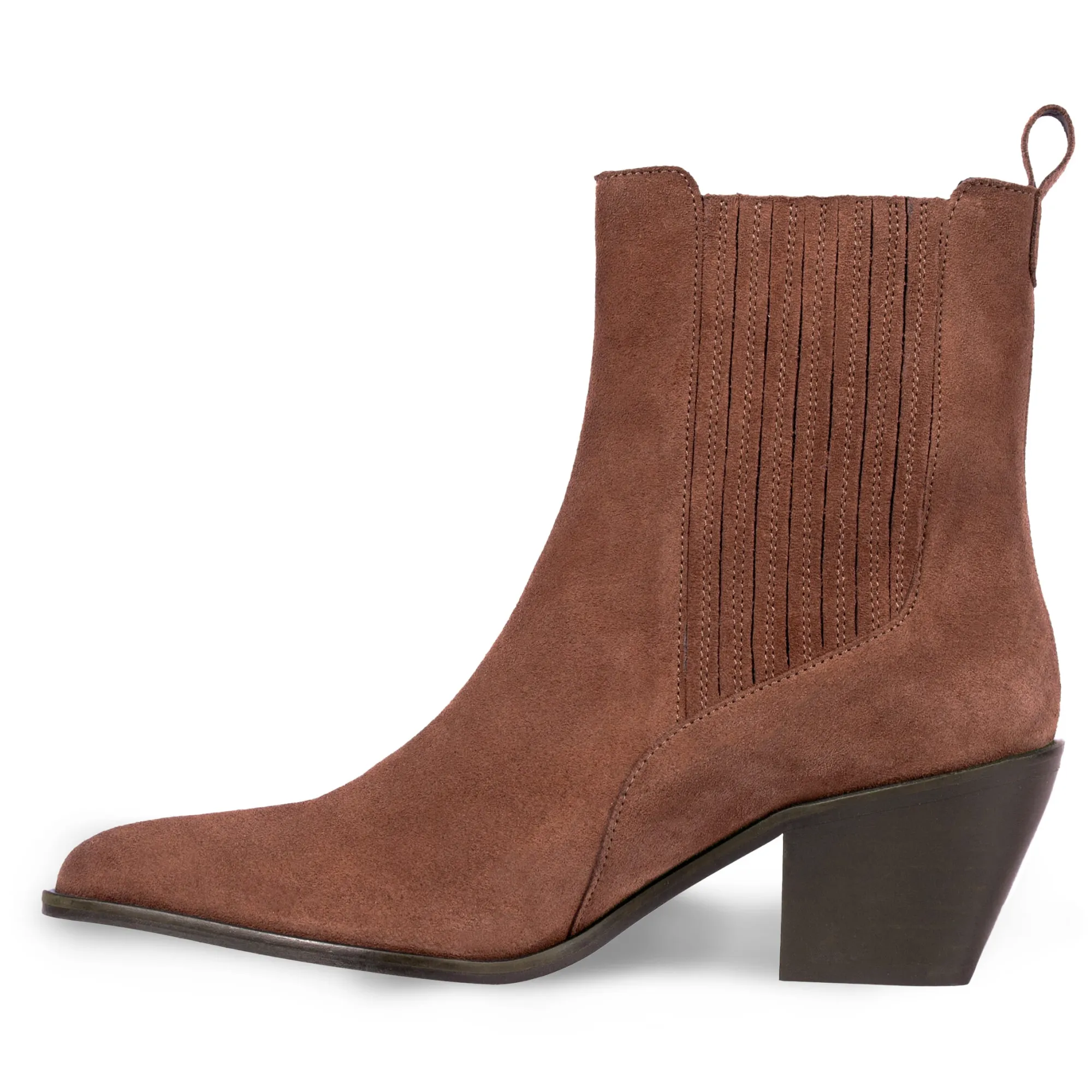 Cheap Bottines santiag cuir daim Femme Bottines & Bottes