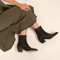 Discount Bottines santiag cuir Femme Bottines & Bottes