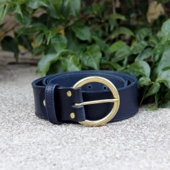 Cheap Ceinture bohème cuir bleu Femme Ceintures
