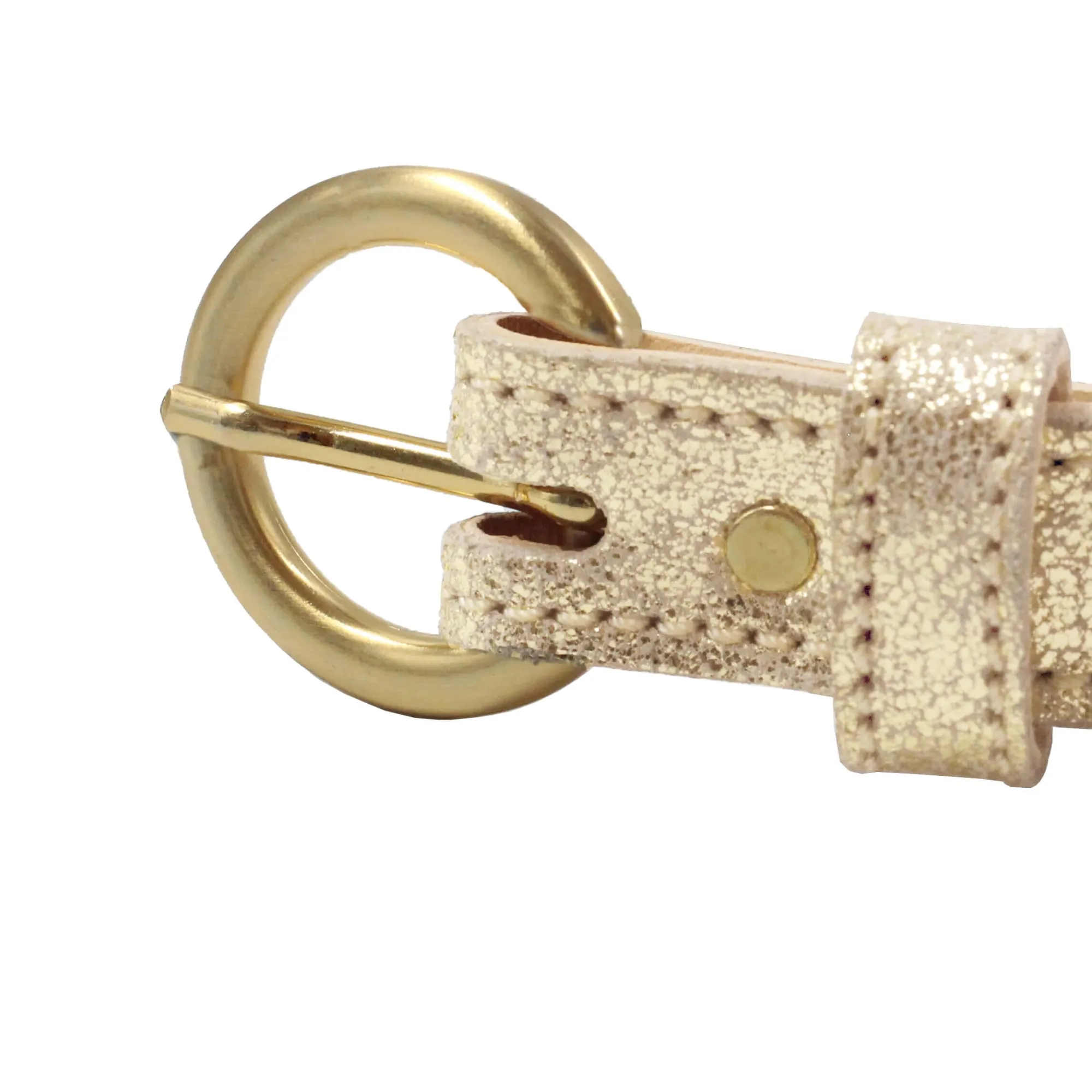 Discount Ceinture boucle d'or cuir Femme Ceintures