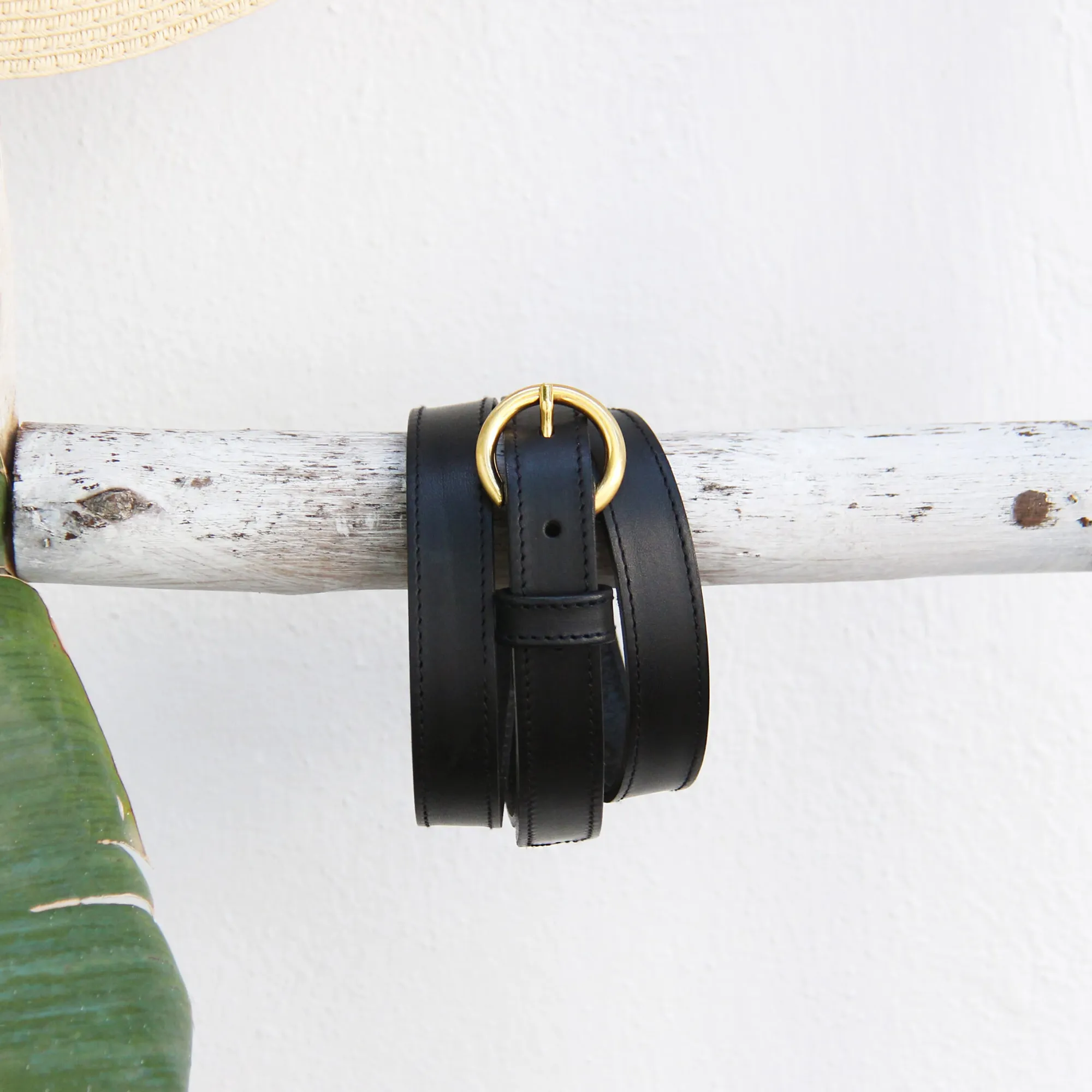 Discount Ceinture boucle d'or cuir Femme Ceintures