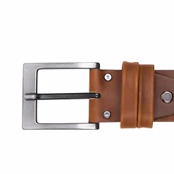 Outlet Ceinture casual cuir marron Homme Ceintures